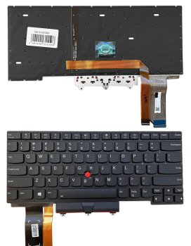 Keyboard for Lenovo ThinkPad E14 with Backlight and TrackPoint, US Layout