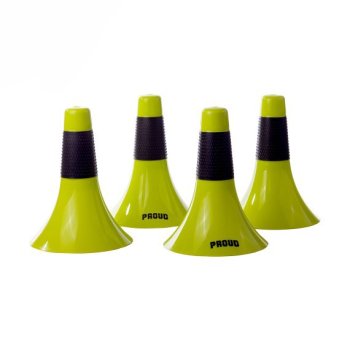 PROUD Plastic Sports Cones For Training - 4 pcs, Green