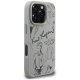 Karl Lagerfeld Grained Pattern & Logo MagSafe Phone Case Cover iPhone 16 Pro Max - Gray