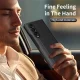 Samsung Galaxy Z Fold 4 (SM-F936) Leather Cover with View Window Card Slot Case, Black