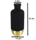 Bakalu Countryfield Mystik Flower Vase, Black/Gold, 31 cm