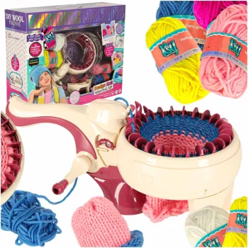 Kids Knitting Machine Set with 5 Yarns KX3147