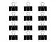 Metal Binder Clips 51 mm, 12 pcs, Black