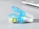 Compact Pill Puncher for Blister Packs, Blue/White