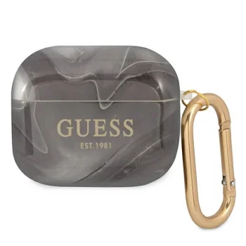Guess AirPods 3 Case Marble Collection, Black