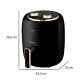 Eldom 05FR35 Air Fryer, 3.5L, 1300W, Black/Gold