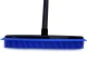 Rubber Broom for Pet Hair with Squeegee and 120cm Handle, Black
