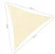 Gardlov Sun Shade Sail 4x4x4m, Beige