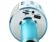 Wireless Bluetooth Karaoke Microphone with Speaker and Voice Modulator, Blue