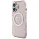 Guess IML Metal Mountain Logo MagSafe Case for iPhone 16 - Pink