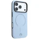 Mercedes Leather 3D MagSafe Case for iPhone 18 Pro / 17 Pro - Blue