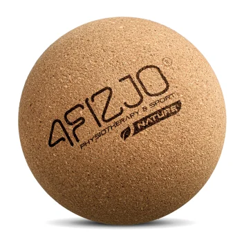 4FIZJO Cork Massage Ball for Muscle Recovery 8 cm, Brown