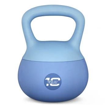 Minkštas svarmuo kettlebell 4FIZJO Soft 10 kg, mėlynas