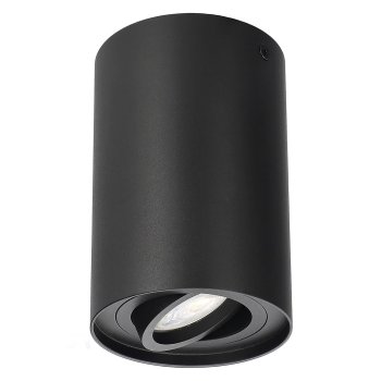 Maclean MCE422 B Surface Mounted Spotlight, GU10, Aluminum, Black