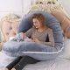 Multifunctional Maternity Pregnancy and Breastfeeding Pillow C-shape, 130x70cm