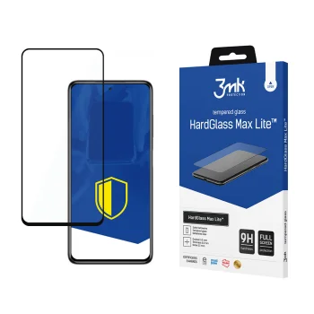 Xiaomi POCO X3 Pro Black 3MK Hard Glass Max Lite Tempered Fullscreen Protector