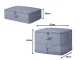 70L Compression Storage Bag Organizer for Clothes and Bedding, Grey