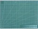 Double-sided self-healing cutting mat A2 for modeling, 45x60 cm, green