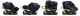 Nukido Aero Line Child Car Seat 0-36 kg Isofix, Black/Navy Blue
