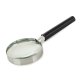 Classic Magnifying Glass with Metal Frame, 60mm, Silver/Black