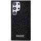 Samsung Galaxy S24 Ultra (SM-S928) Karl Lagerfeld Rhinestone Metal Logo Case Cover, Black