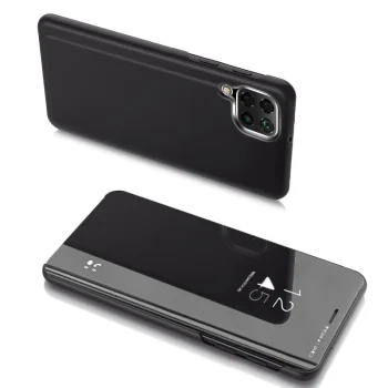 Clear View Folio Case for Samsung Galaxy A22 4G, Black