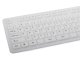 White silicone rubber keyboard with USB and numeric keypad