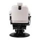 Gabbiano Carlos Extra Barber Chair with Hydraulic Lift, Pearl