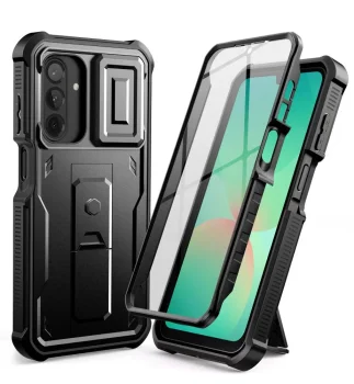 Apsauginis dėklas Samsung Galaxy A26 (SM-A266E/DS) Tech-Protect Kevlar Cam+, juodas