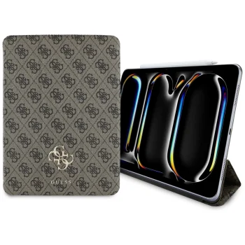 Dėklas Guess Magnetic 4G Big Logo skirtas iPad Pro 11" 2024, rudas (GUFC11PM24PS4SGW)