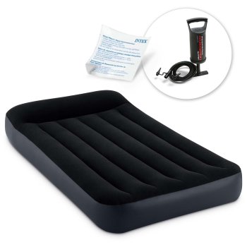INTEX Twin Air Mattress with Pump 64141 Inflatable Guest Bed