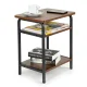 Modernhome 3-Tier Loft Style Coffee Table, Industrial End Table