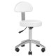 Sillon Lux 273b Electric Beauty Chair with 3 Motors and Stool 304, White
