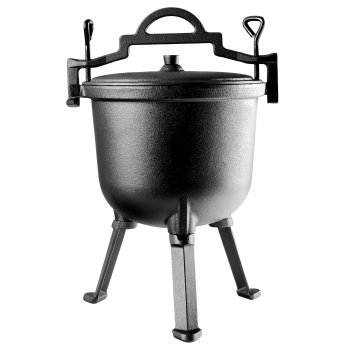 Cast Iron Hunter's Cauldron Camp Dutch Oven 8L