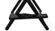 Beautylushh Folding Aluminum Makeup Chair with Headrest, Black