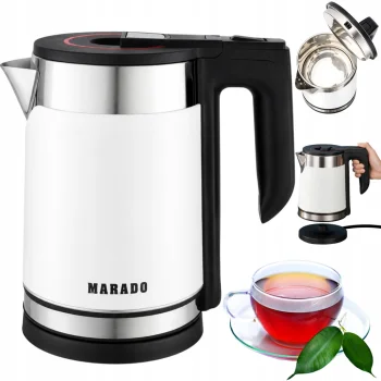 Electric Kettle 2.3L 1500W, White