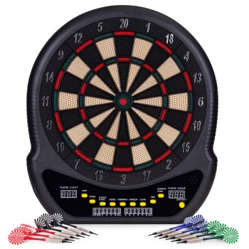 Electronic Dartboard with LCD Display, 48 cm, 27 Games, 12 Darts