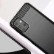 Samsung Galaxy A32 4G (SM-A325F/DS) Carbon Fiber Pattern Brushed TPU Case Cover, Black