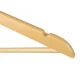 Ruhhy 00024492 Wooden Clothes Hangers, 10 pcs, Brown