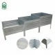 Raised Garden Bed Klasika Garden, Galvanized, 225x75 cm