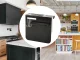 Wall-Mounted Knife Stand and Kitchen Organizer, Black