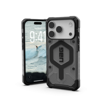 UAG Pathfinder Clear MagSafe Phone Case Cover iPhone 17 Pro - Gray/Black