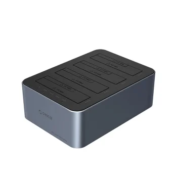 Orico 6646C3-C 4-Drive Docking Station with Offline Clone Function 2.5"/3.5" SATA HDD/SSD, Gray