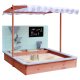 Kids Wooden Sandbox with Canopy LULILO Sablo 360° 120cm