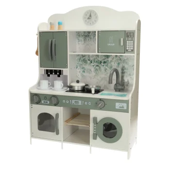 LULILO Saliko Kids Toy Wooden MDF Kitchen with Coffee Machine, 85cm