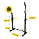4Fizjo PRO Adjustable Barbell Stand with Safety Spotters