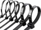 Cable Ties 2.5x100mm 100 Pack Heavy Duty Nylon Zip Ties for Cable Management, Black