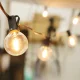 Forever Light Solar Garden Garland Lighting Illumination Decorations 10 LED Lamps Bulbs 5.5m, Filament clear