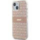 DKNY iPhone 15 Plus / 14 Plus Case IML Mono & Stripe MagSafe, Pink