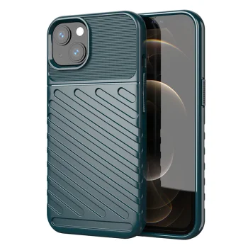 Thunder Case lankstus TPU dėklas telefonui iPhone 13 mini, žalias